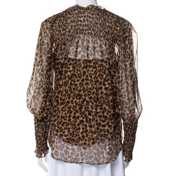 Veronica Beard Long Sleeve Silk Blouse - Picture 5 of 8